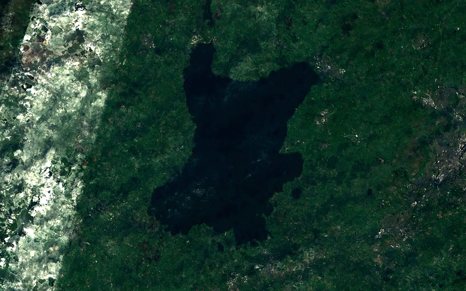 Lough Neagh seen from space (Sentinel-2)