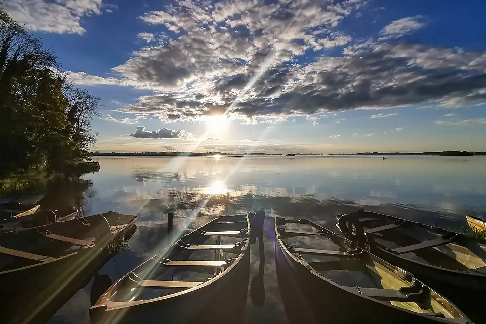 Boats at Lough Owel Sailboat Club
