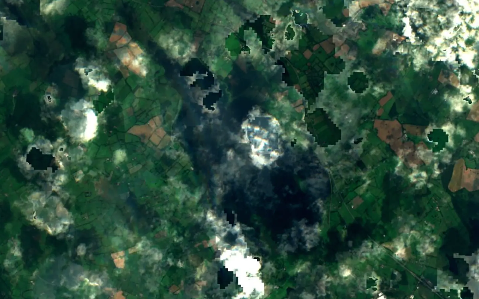 Lough Owel seen from space (Sentinel-2)
