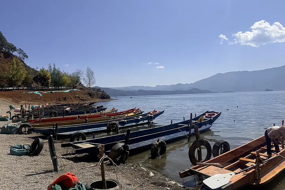 20260226 Boats, Lugu Lake