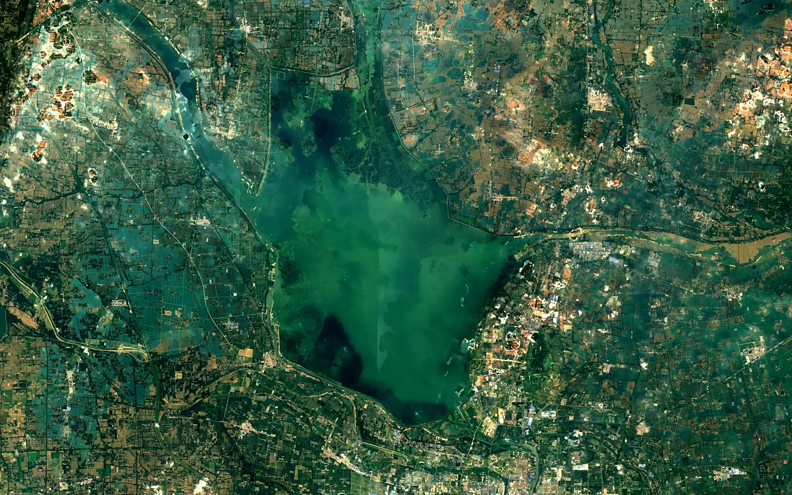Luoma Lake seen from space (Sentinel-2)