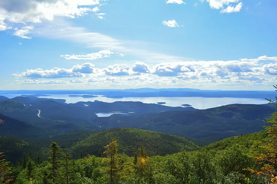 Réservoir Manicouagan du mont Harfang