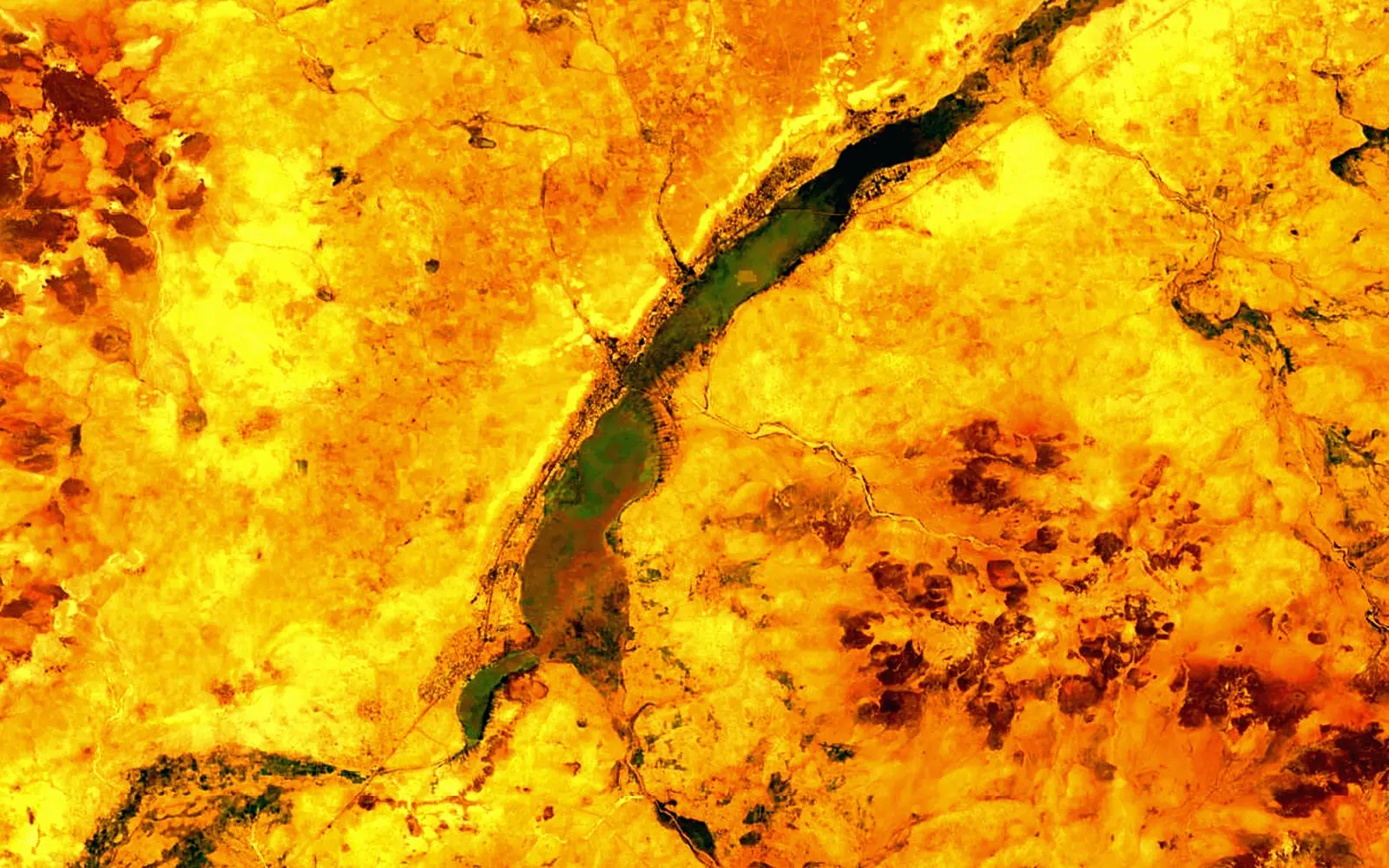 Mare de Tabalak seen from space (Sentinel-2)