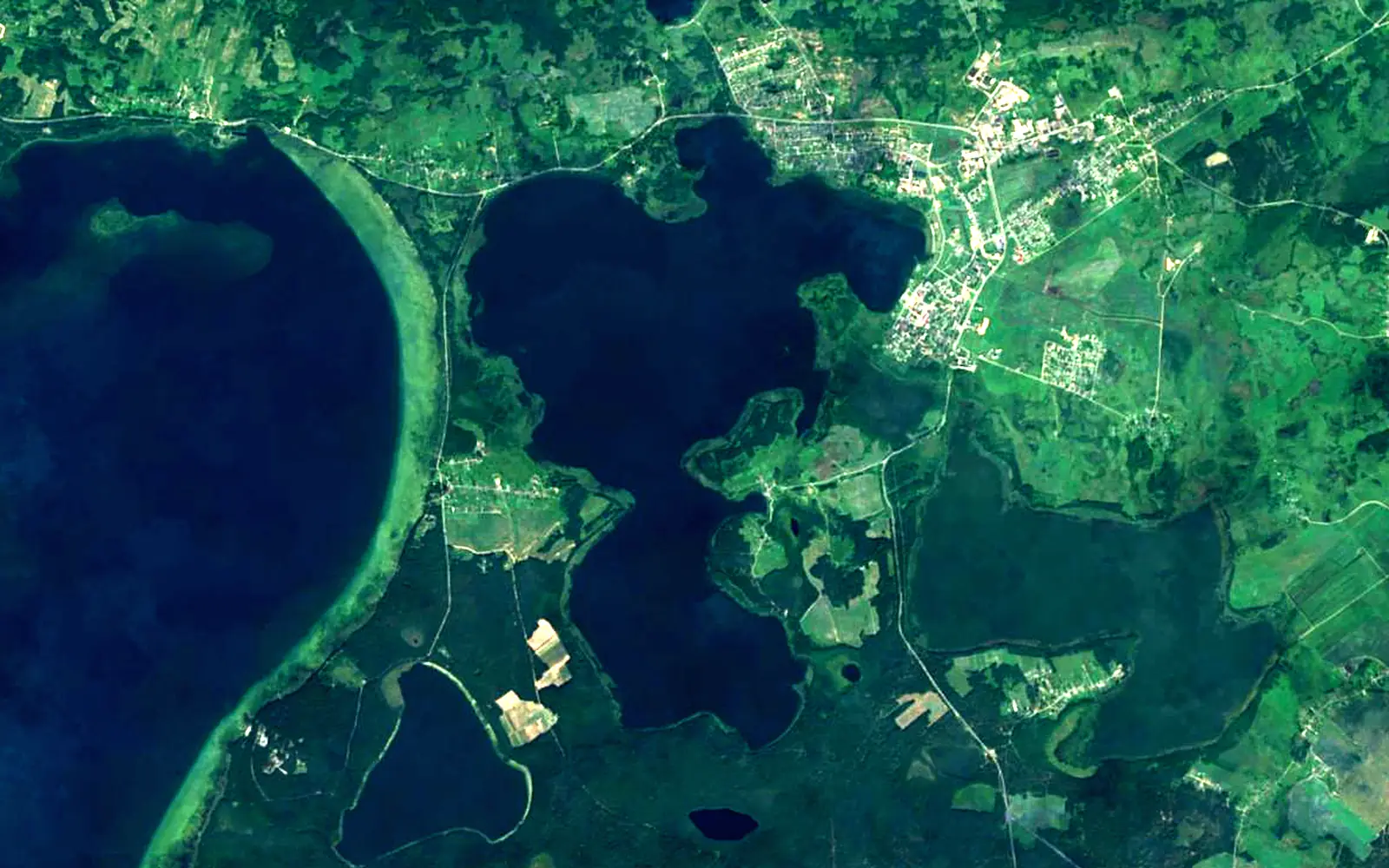 Miastra seen from space (Sentinel-2)