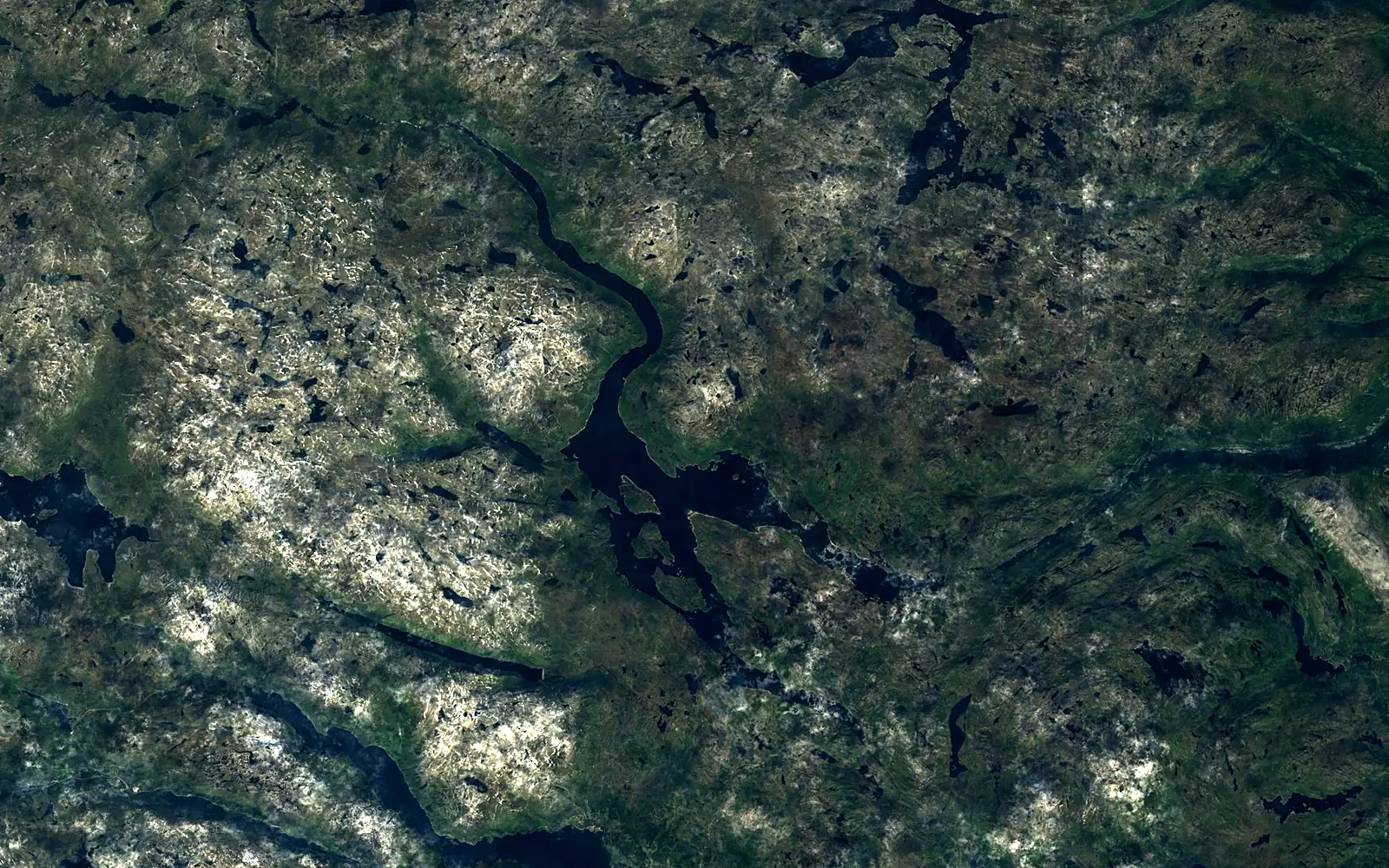 Møsvatn seen from space (Sentinel-2)