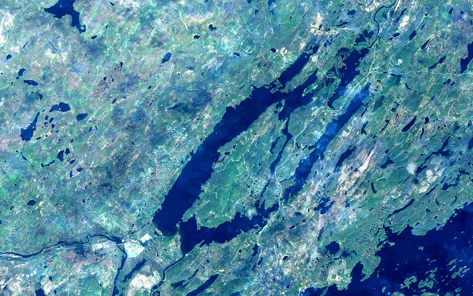 Mutusjärvi seen from space (Sentinel-2)