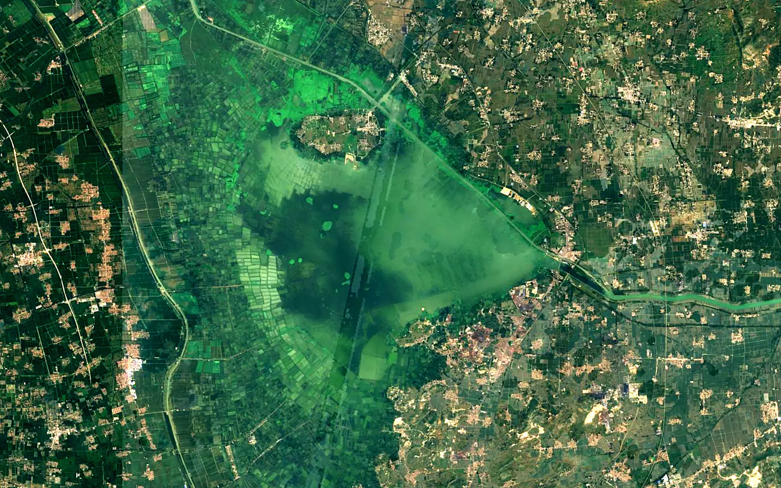 Nansi Lake seen from space (Sentinel-2)