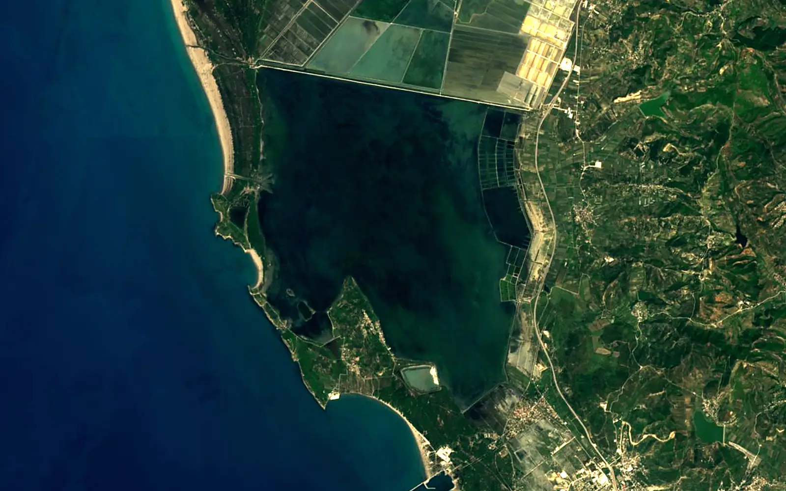 Narta Lagoon seen from space (Sentinel-2)