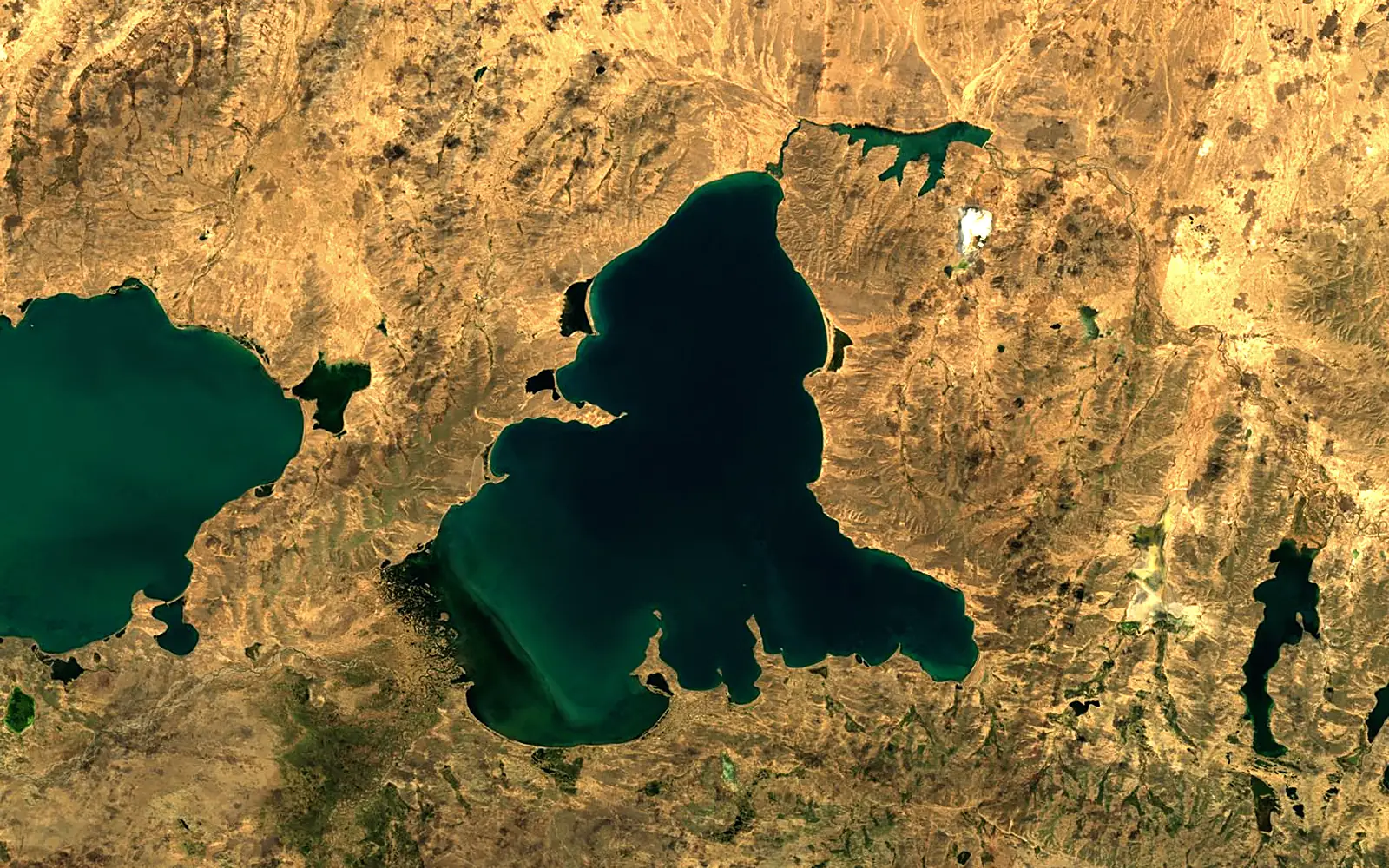 Ngoring Lake seen from space (Sentinel-2)