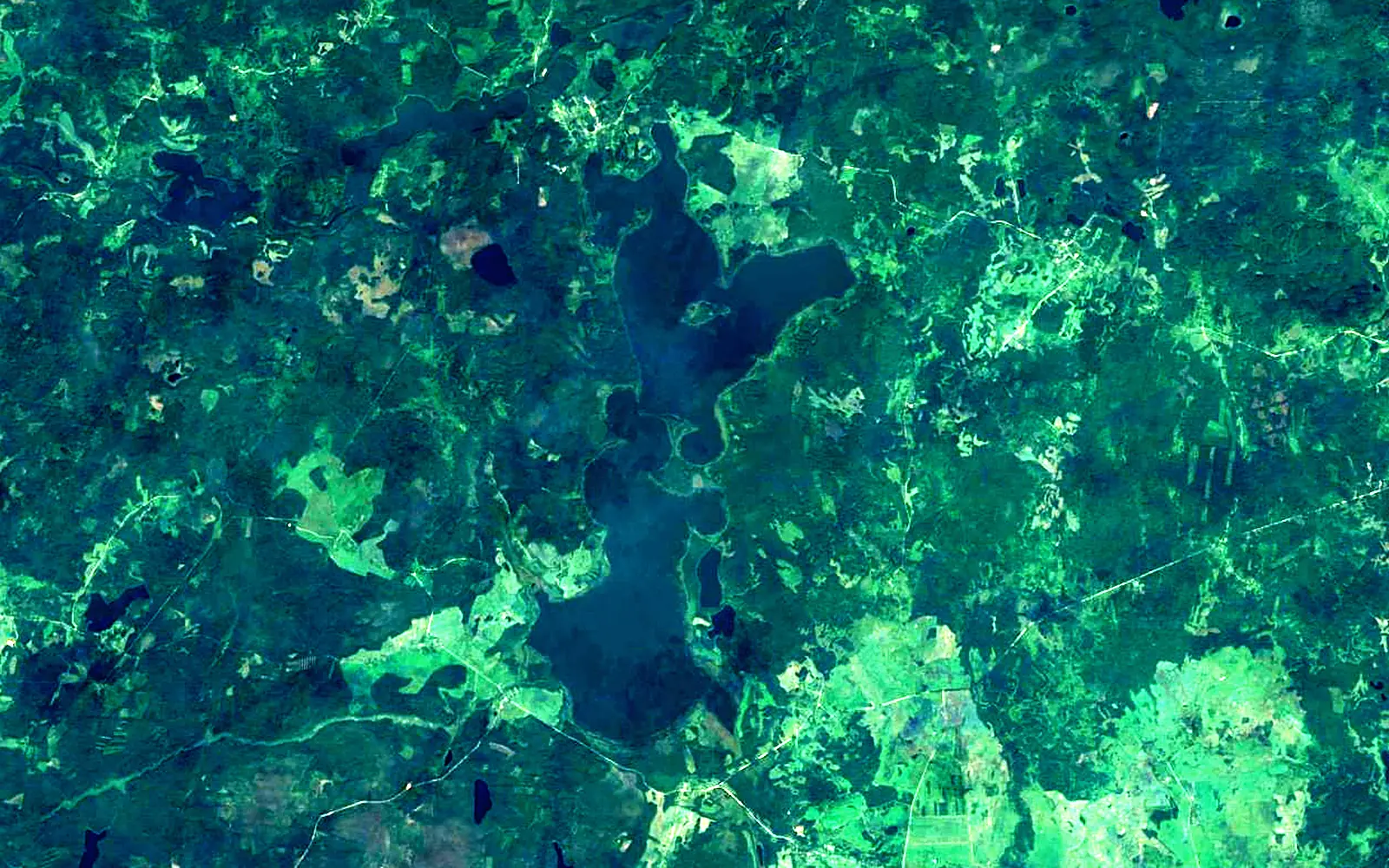 Nieščarda seen from space (Sentinel-2)