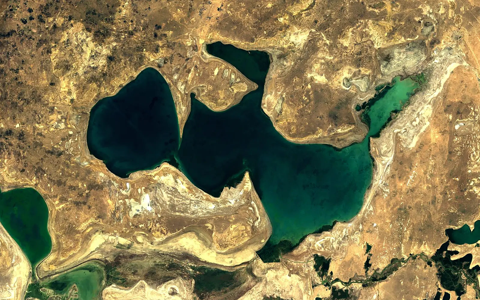 North Aral Sea seen from space (Sentinel-2)