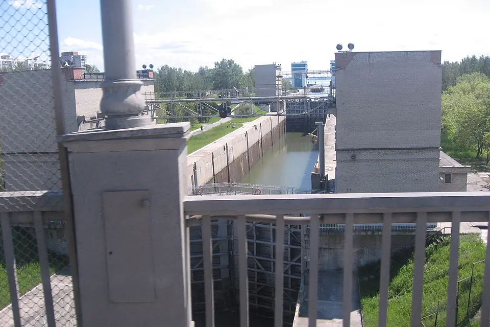 Lock of Ob reservoir