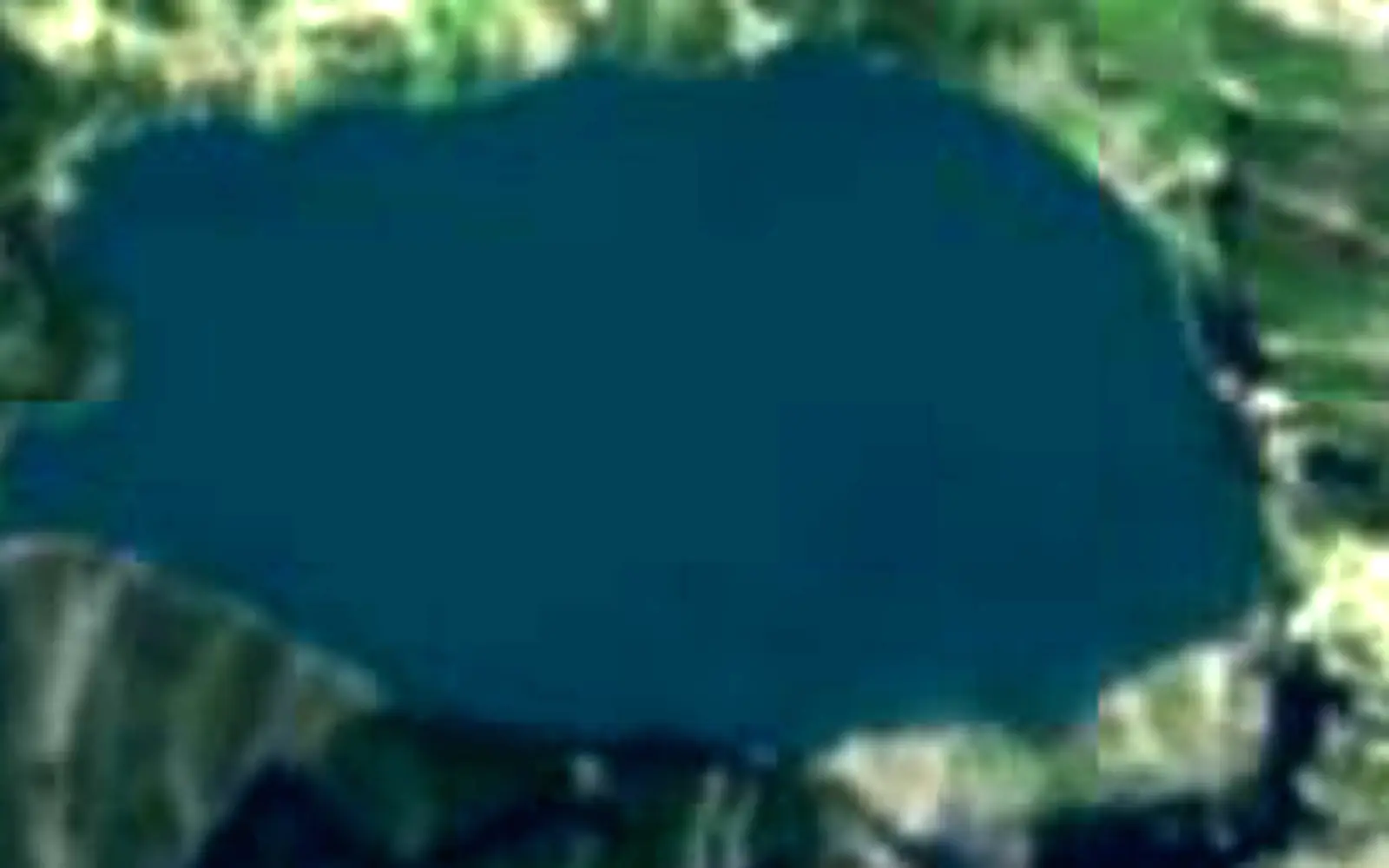 Oeschinen Lake seen from space (Sentinel-2)