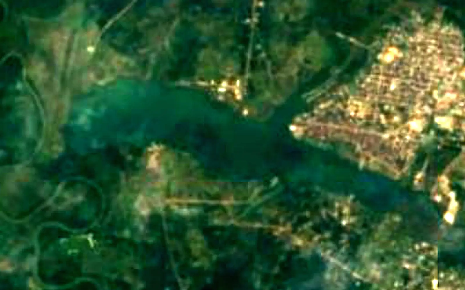 Oguta Lake seen from space (Sentinel-2)