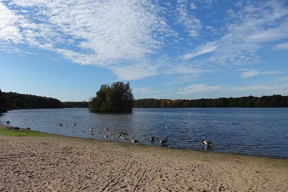 Hamburg Öjendorfer Park Ojendorfer See Blickrichtung Süden