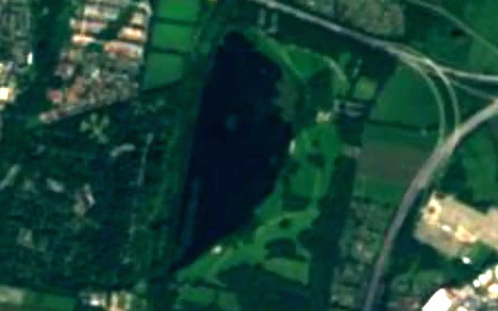 Öjendorfer See seen from space (Sentinel-2)