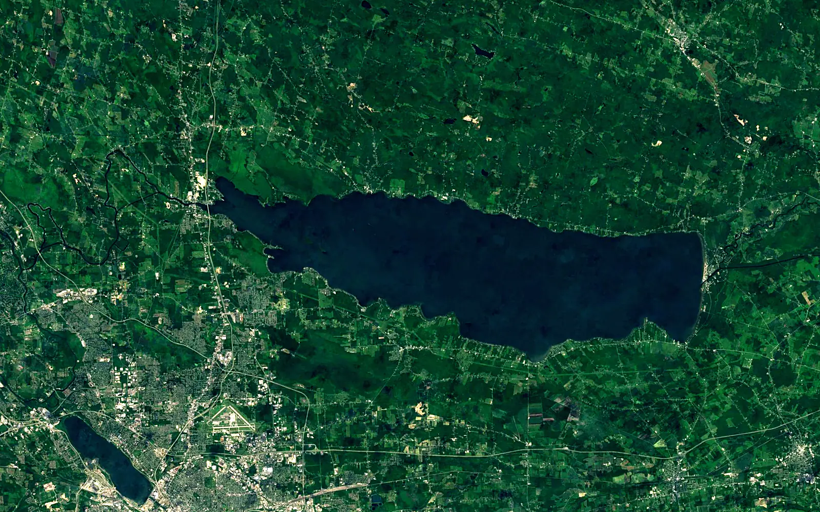 Oneida Lake seen from space (Sentinel-2)