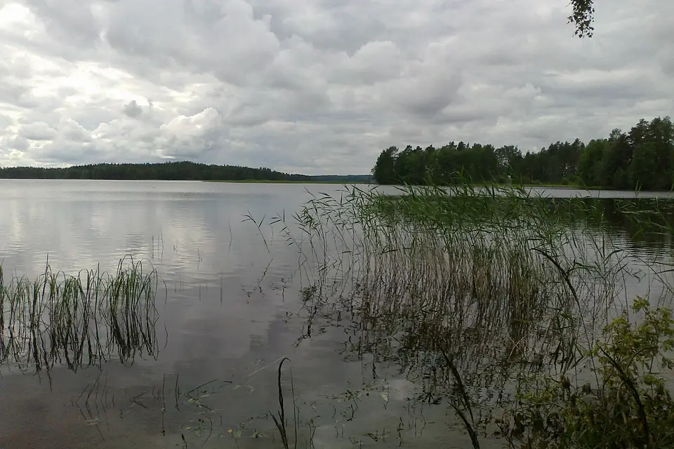 The Lake Onkivesi in Väänälänranta, Maaninka, Finland