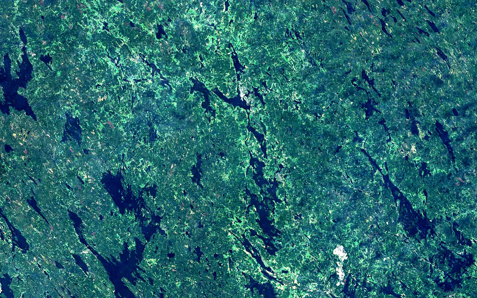 Onkivesi seen from space (Sentinel-2)
