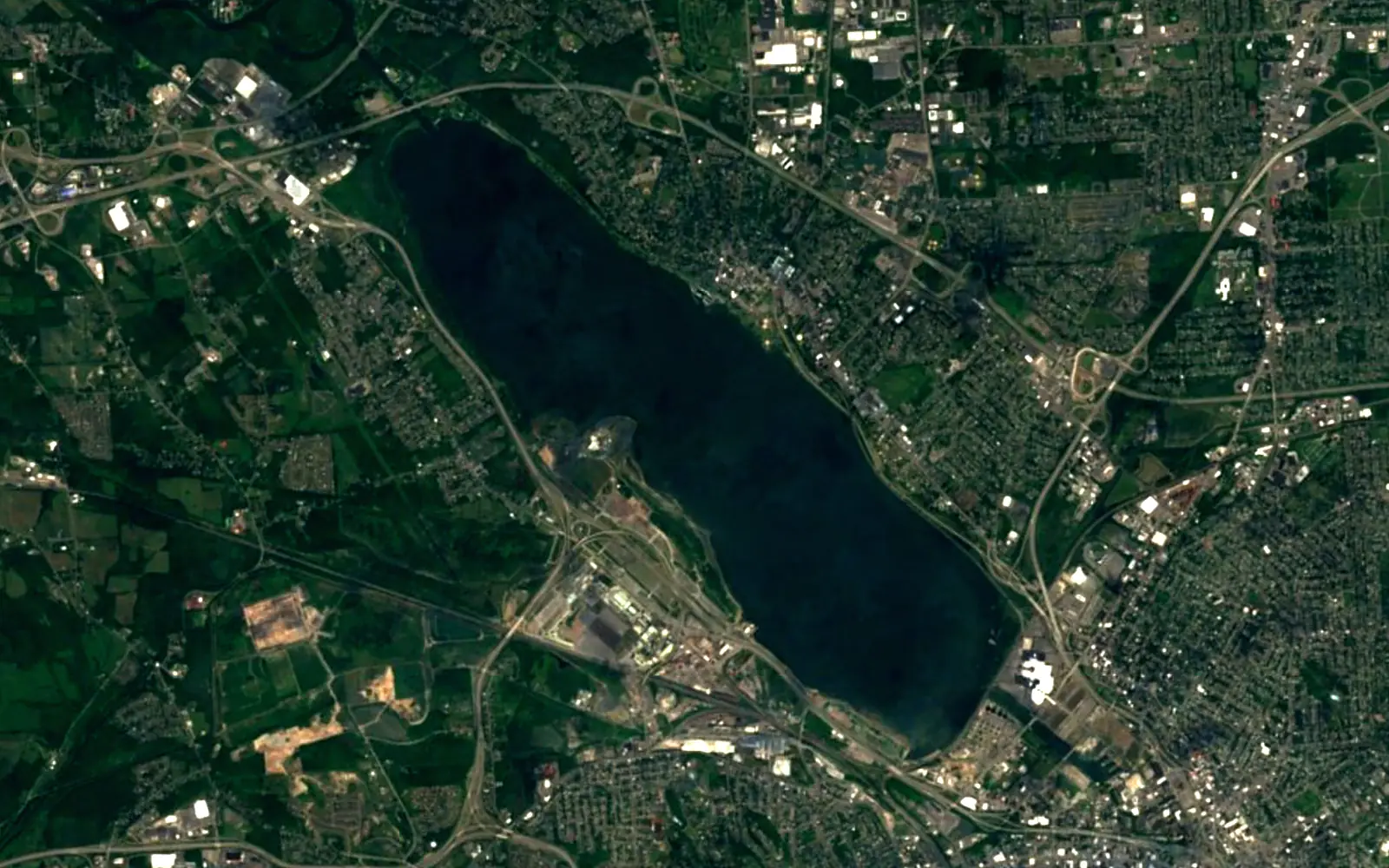 Onondaga Lake seen from space (Sentinel-2)