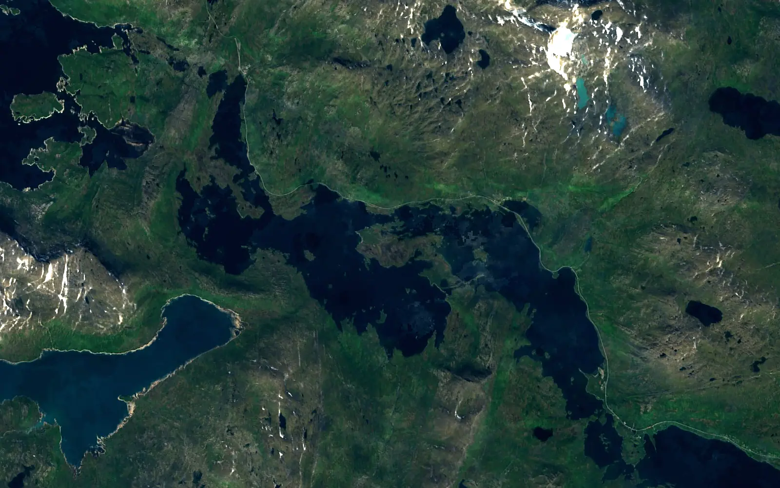 Överuman seen from space (Sentinel-2)