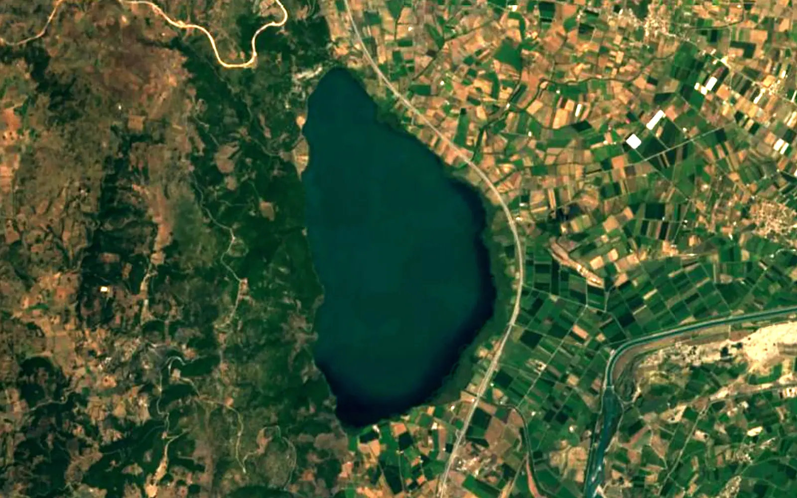 Ozeros seen from space (Sentinel-2)