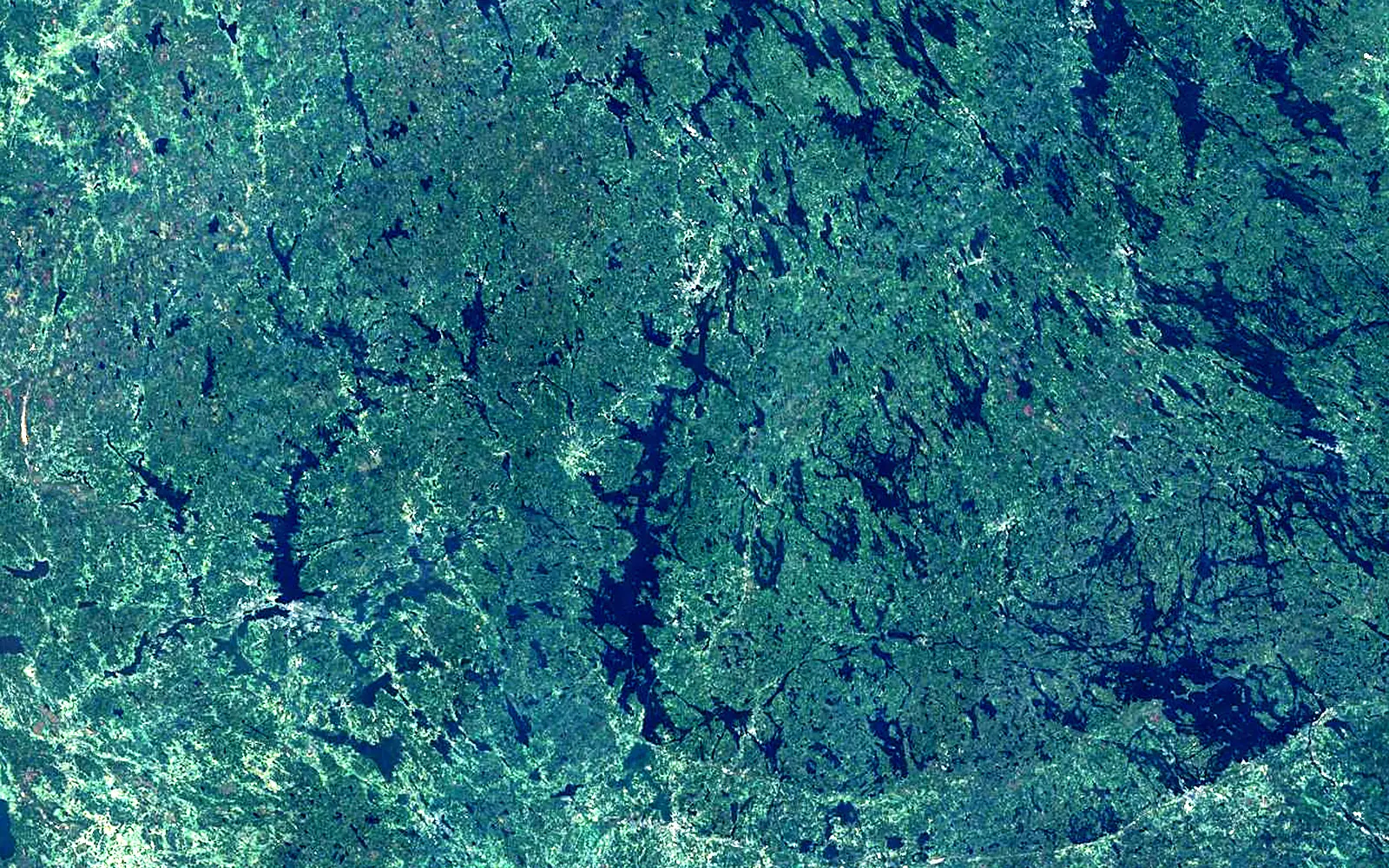 Päijänne seen from space (Sentinel-2)