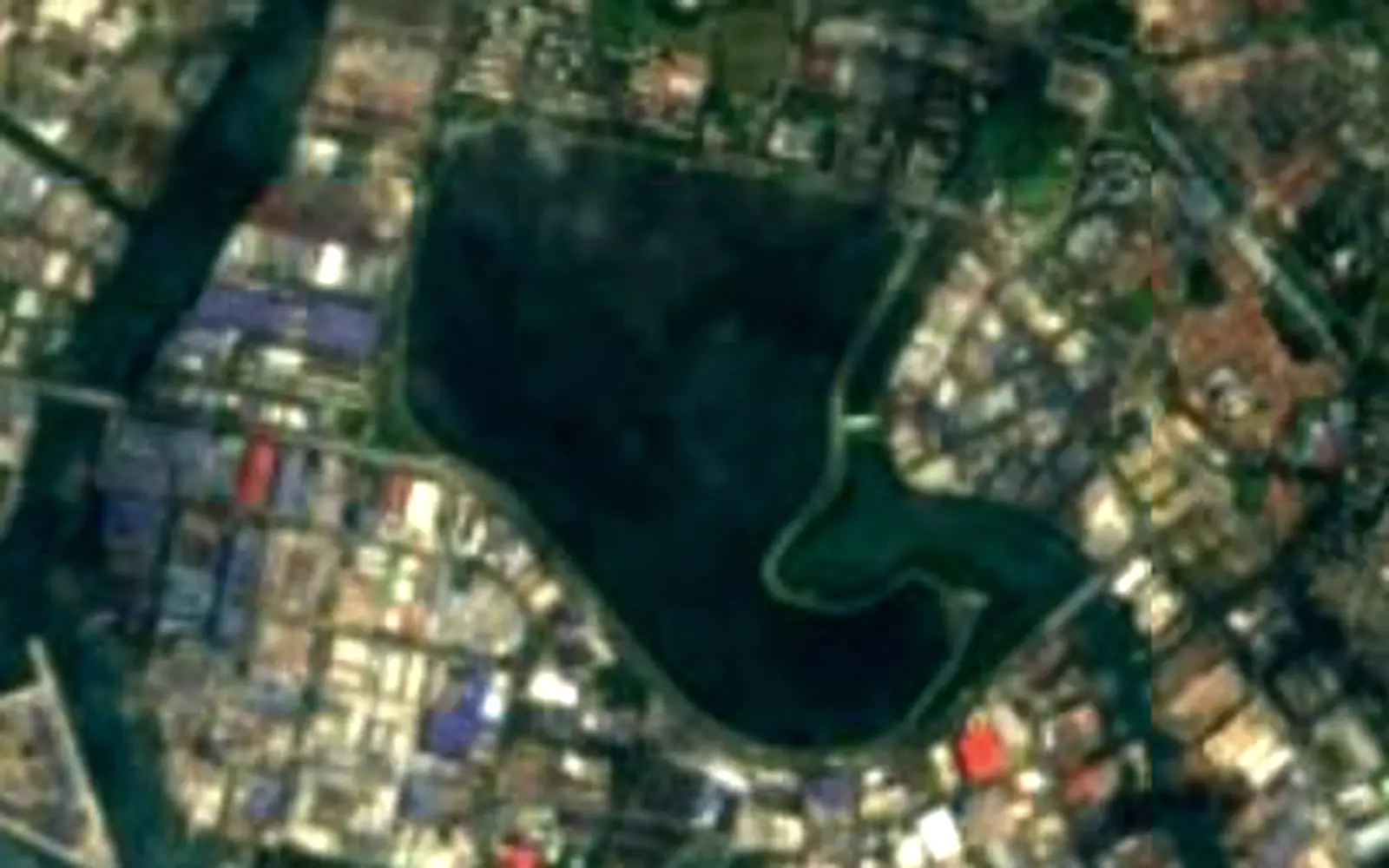 Pandan Reservoir seen from space (Sentinel-2)