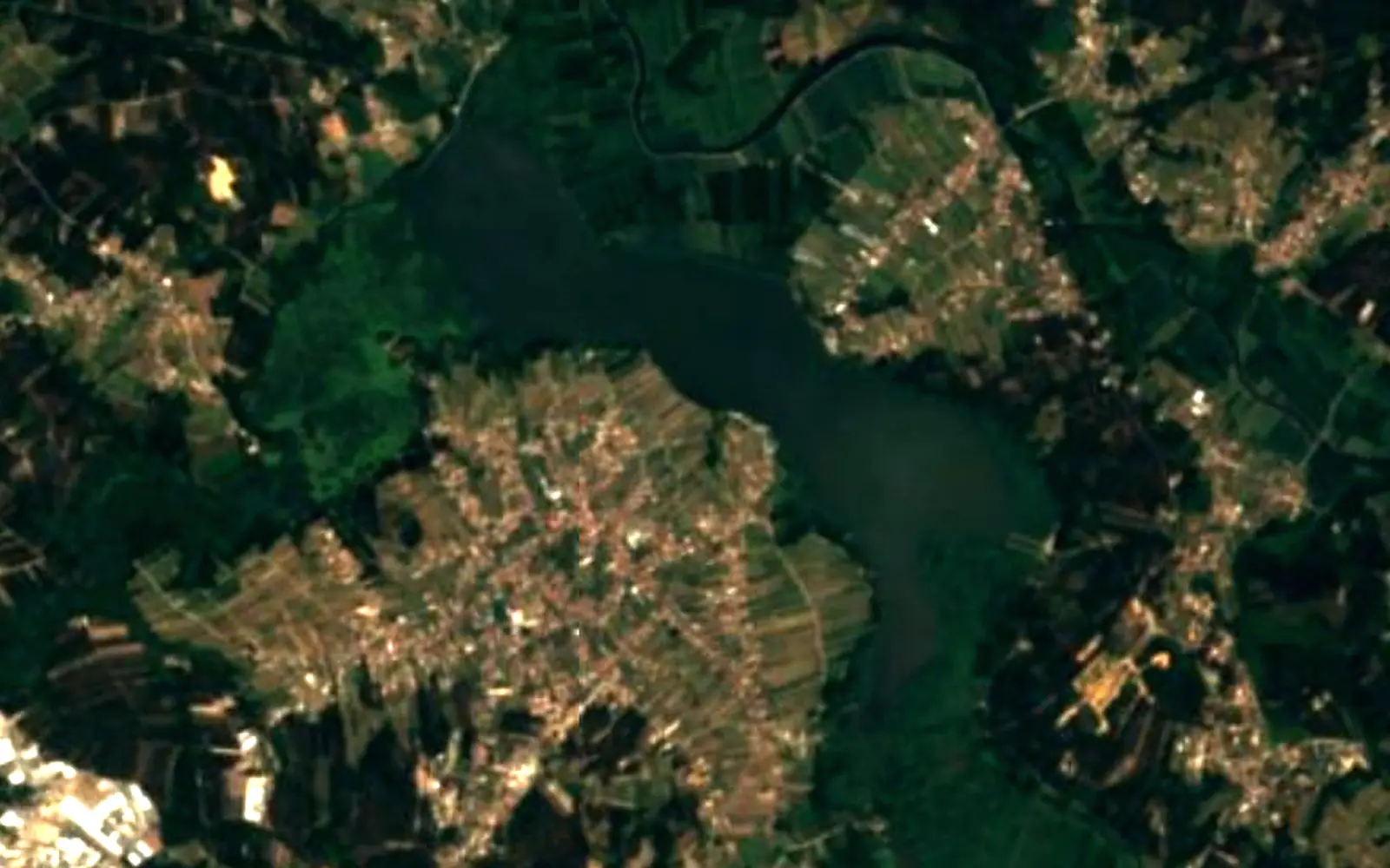 Pateira de Fermentelos seen from space (Sentinel-2)