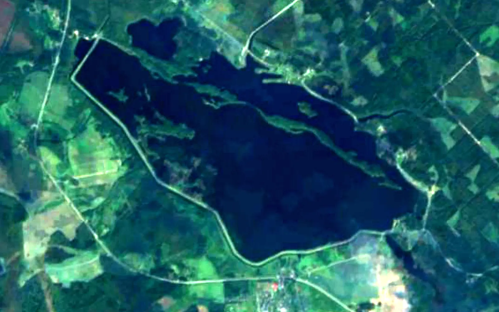 Paunküla Reservoir seen from space (Sentinel-2)