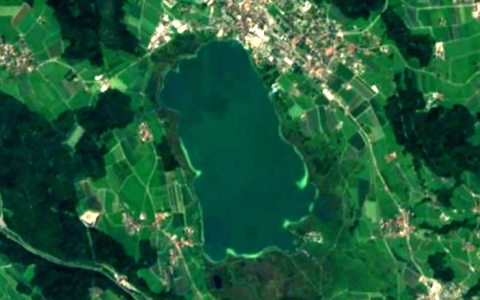Pfäffikersee seen from space (Sentinel-2)