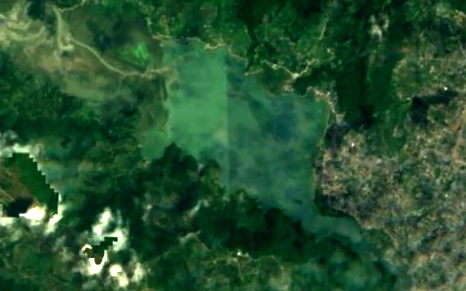 Phewa Lake seen from space (Sentinel-2)