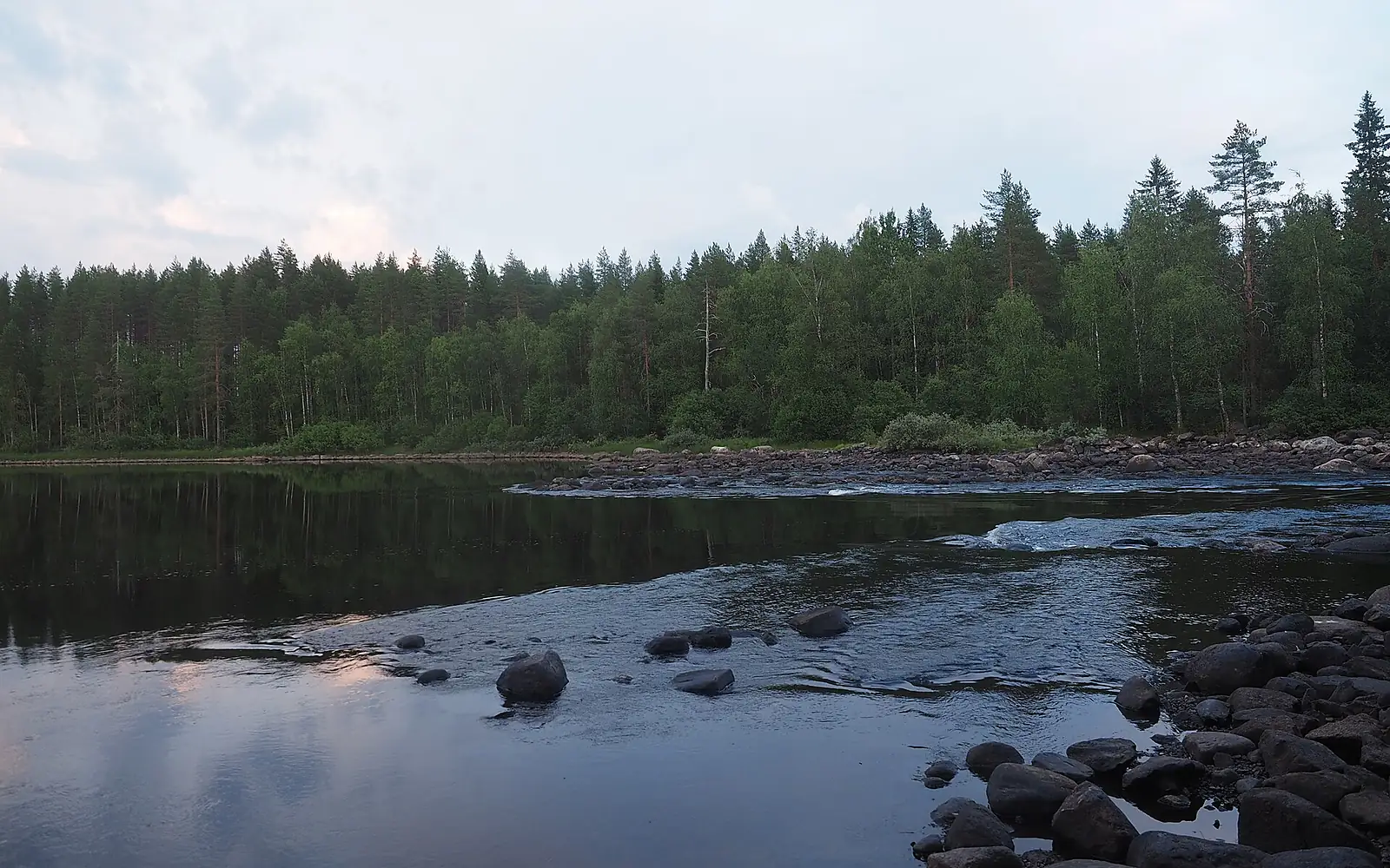 Lake Pielinen on an evening in August 2025