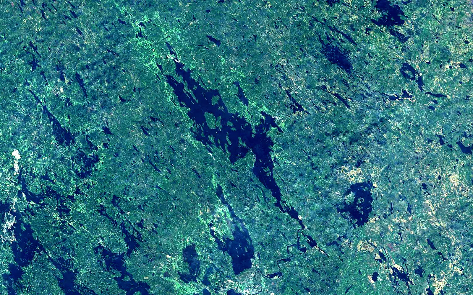 Pielinen seen from space (Sentinel-2)