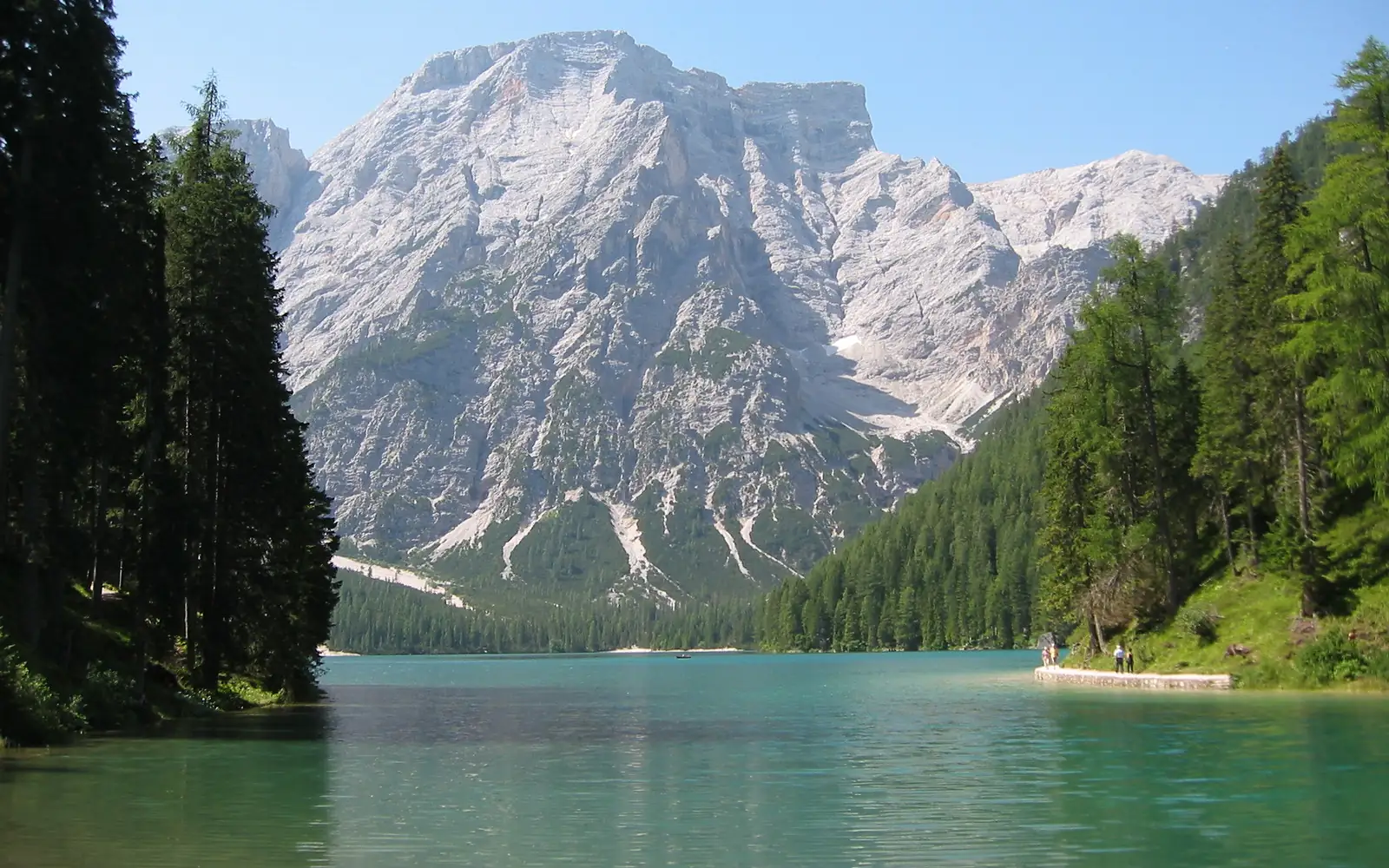 Pragser Wildsee Seekofel von Bucht