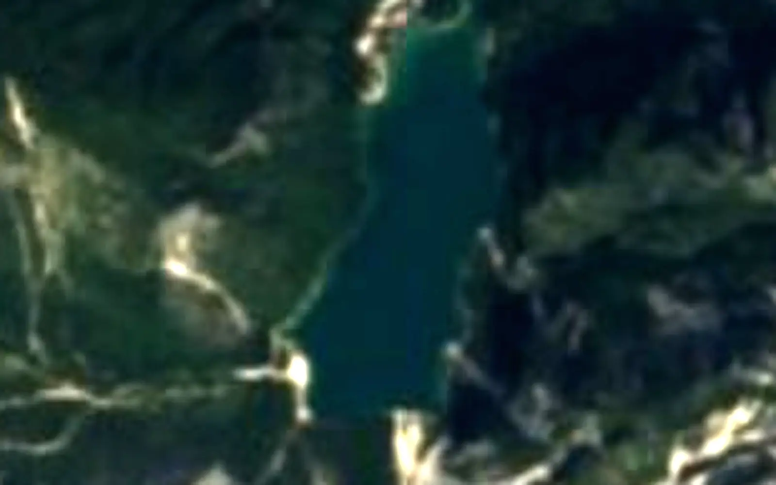 Pragser Wildsee seen from space (Sentinel-2)