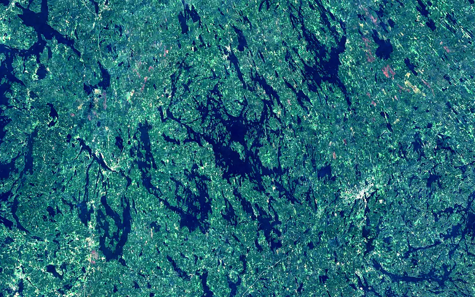 Puula seen from space (Sentinel-2)