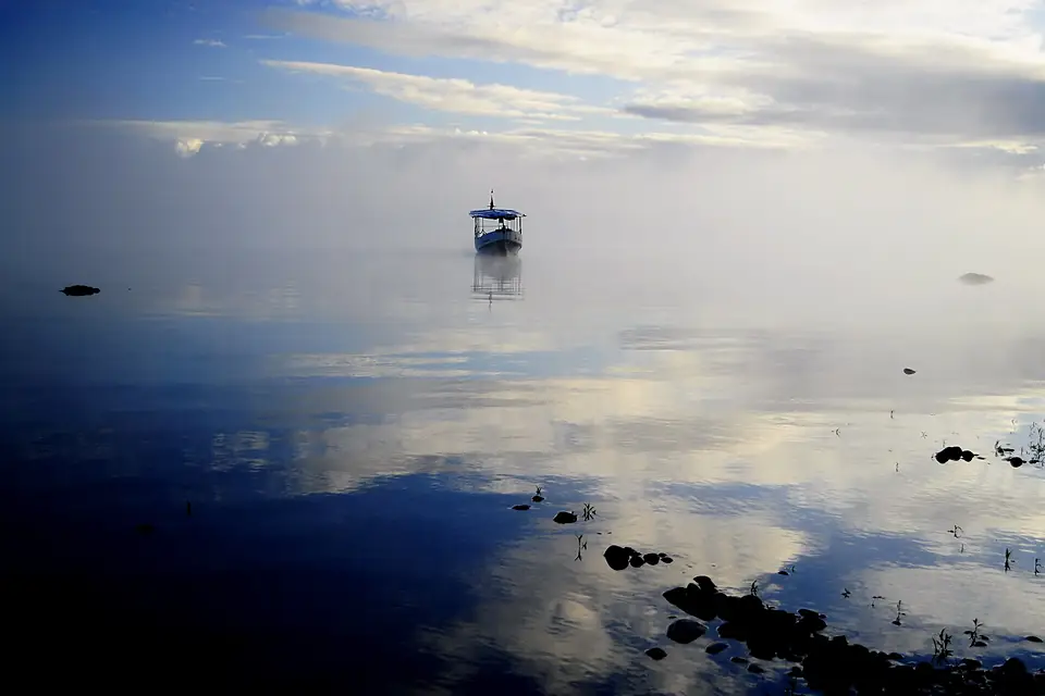 En el lago Puyehue