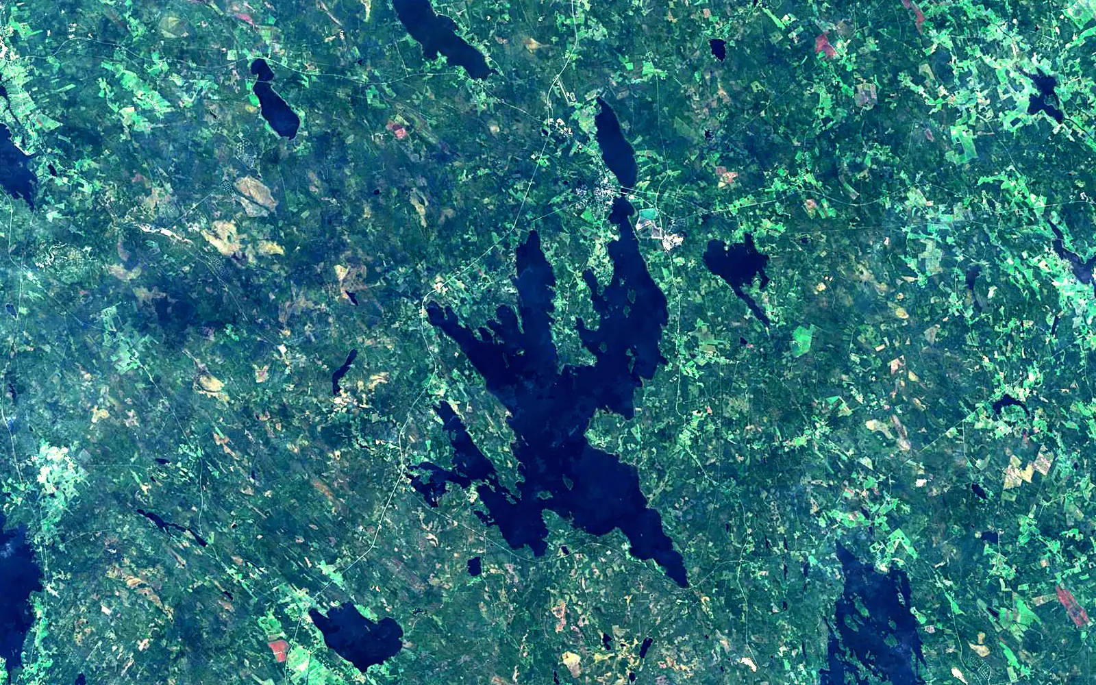 Pyhäjärvi seen from space (Sentinel-2)
