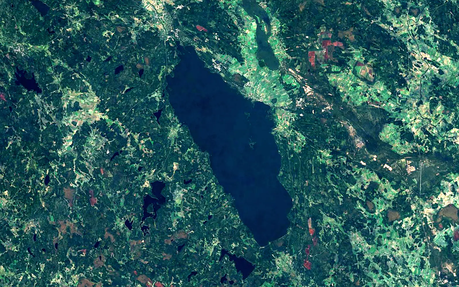 Pyhäjärvi seen from space (Sentinel-2)