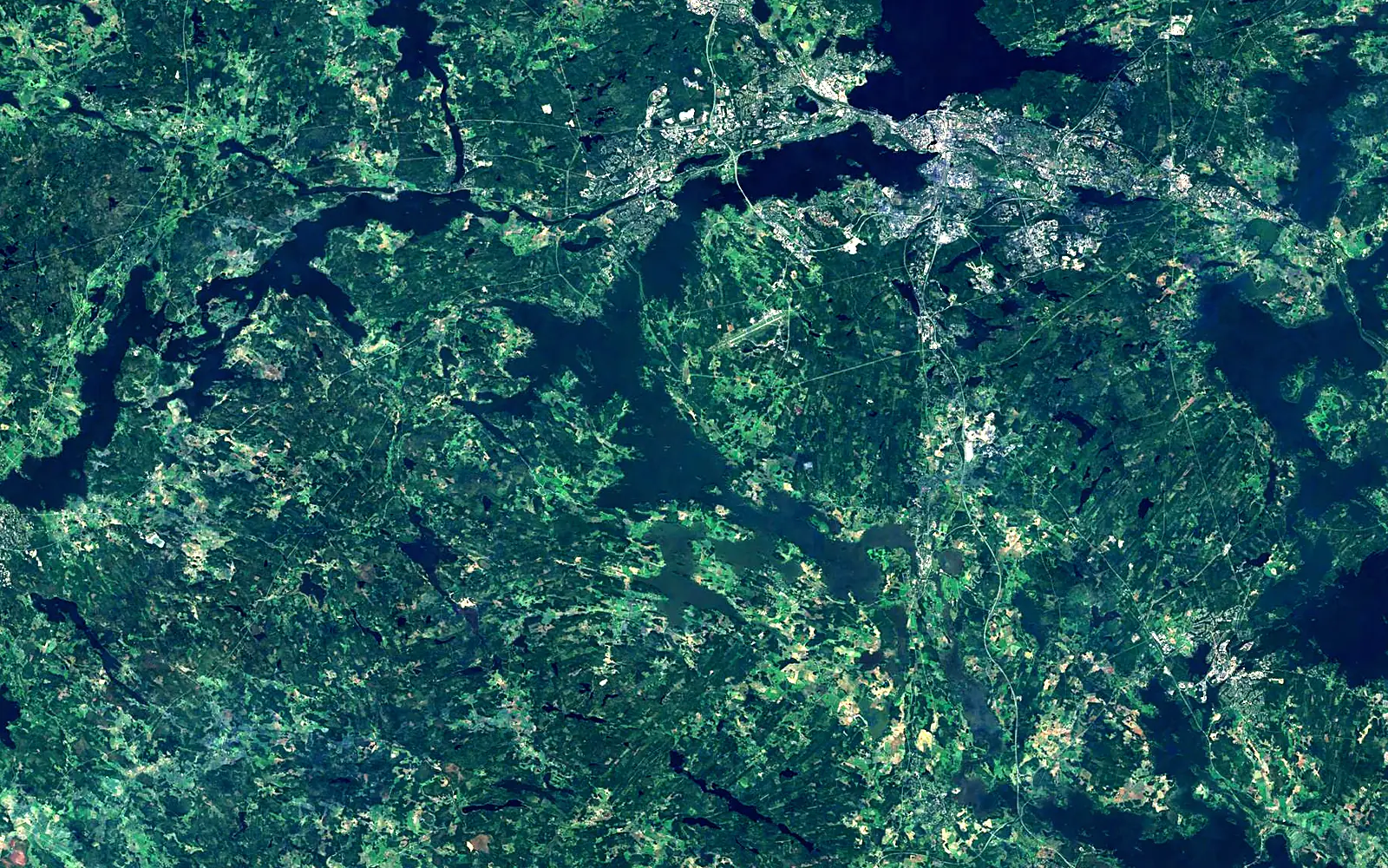 Pyhäjärvi seen from space (Sentinel-2)