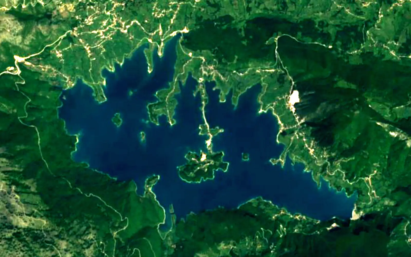 Rama Lake seen from space (Sentinel-2)