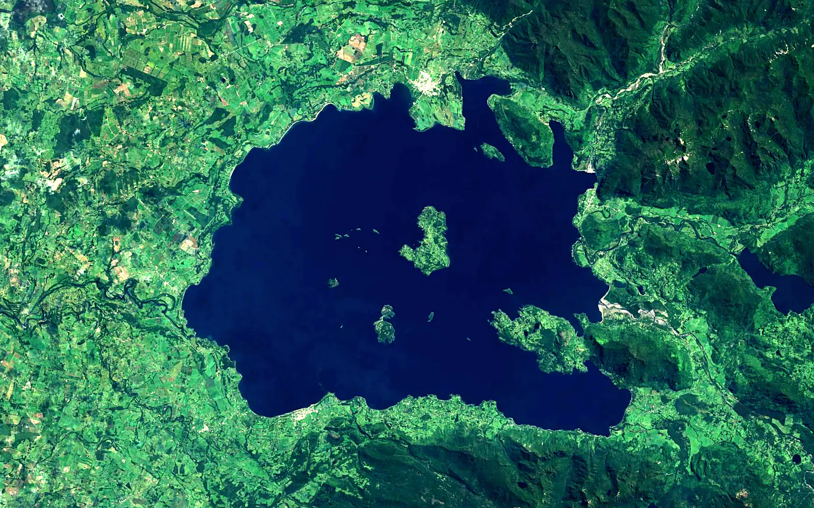 Ranco Lake seen from space (Sentinel-2)