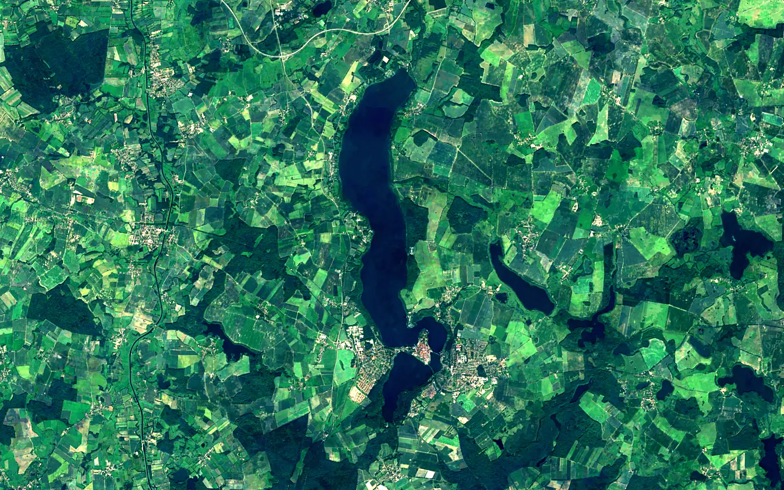 Ratzeburger See seen from space (Sentinel-2)
