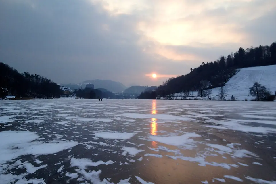 Rotsee zugefroren