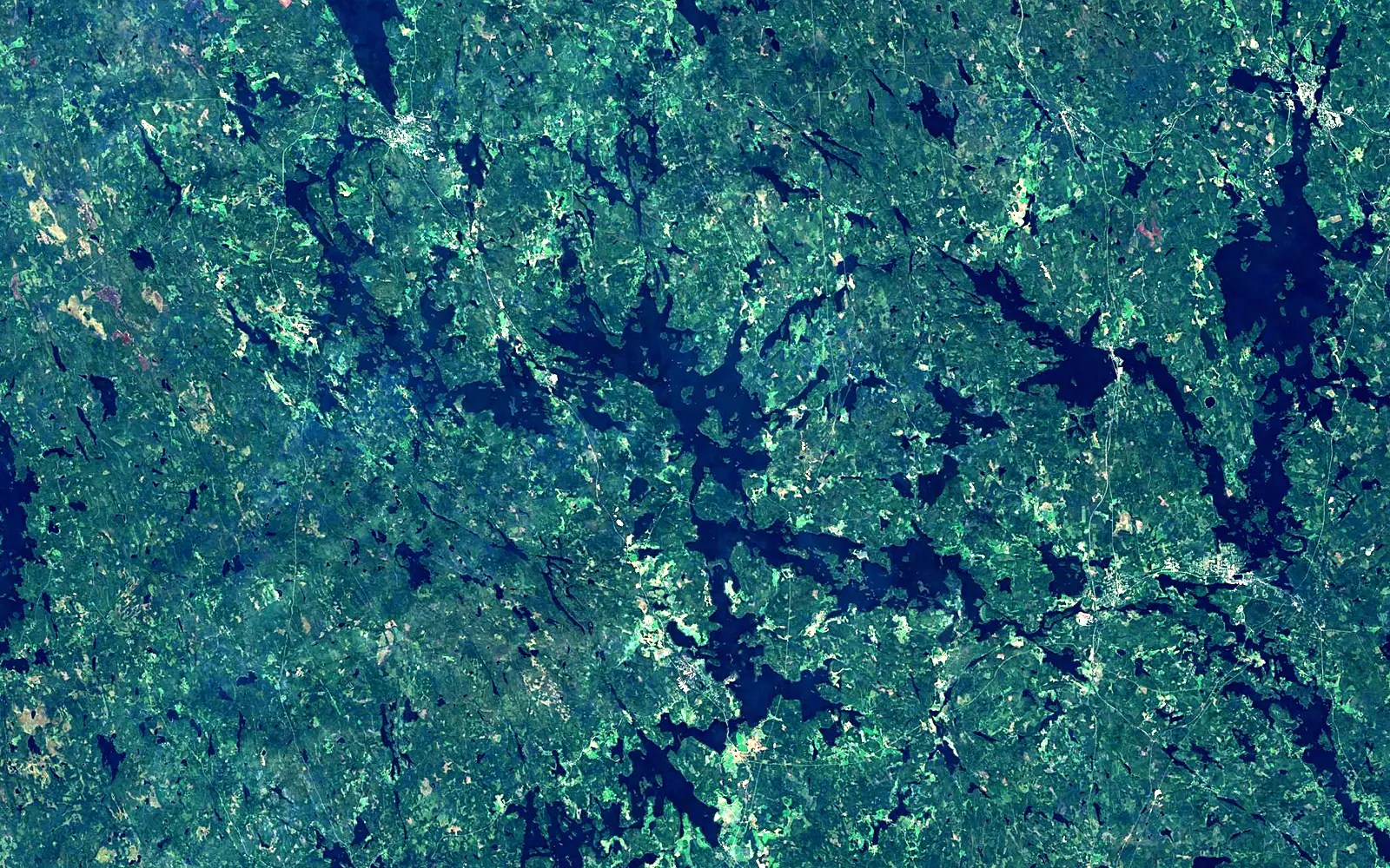 Ruovesi seen from space (Sentinel-2)