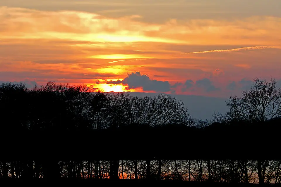 2008-03-10 Sonnenuntergang am Ruppiner See Gildenhall