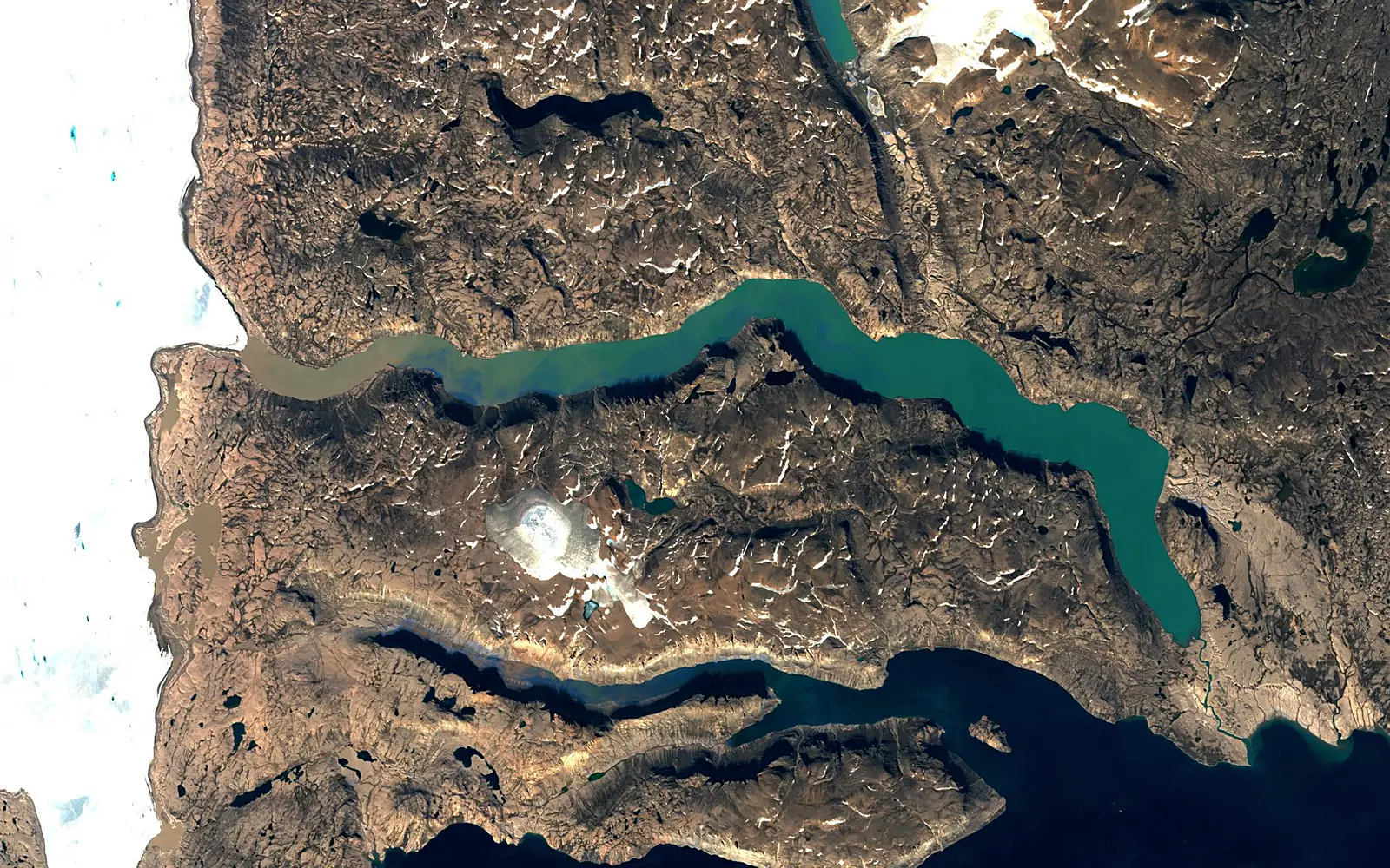 Sælsøen seen from space (Sentinel-2)