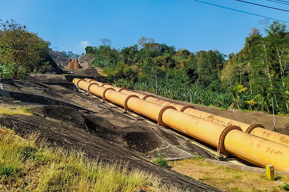 Penstock Pipes of Saguling Hydroelectric Power Plant