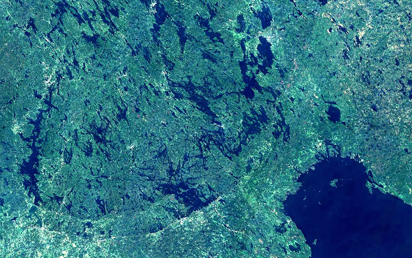 Saimaa seen from space (Sentinel-2)